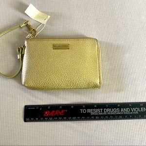 New York & Company Gold Wristlet